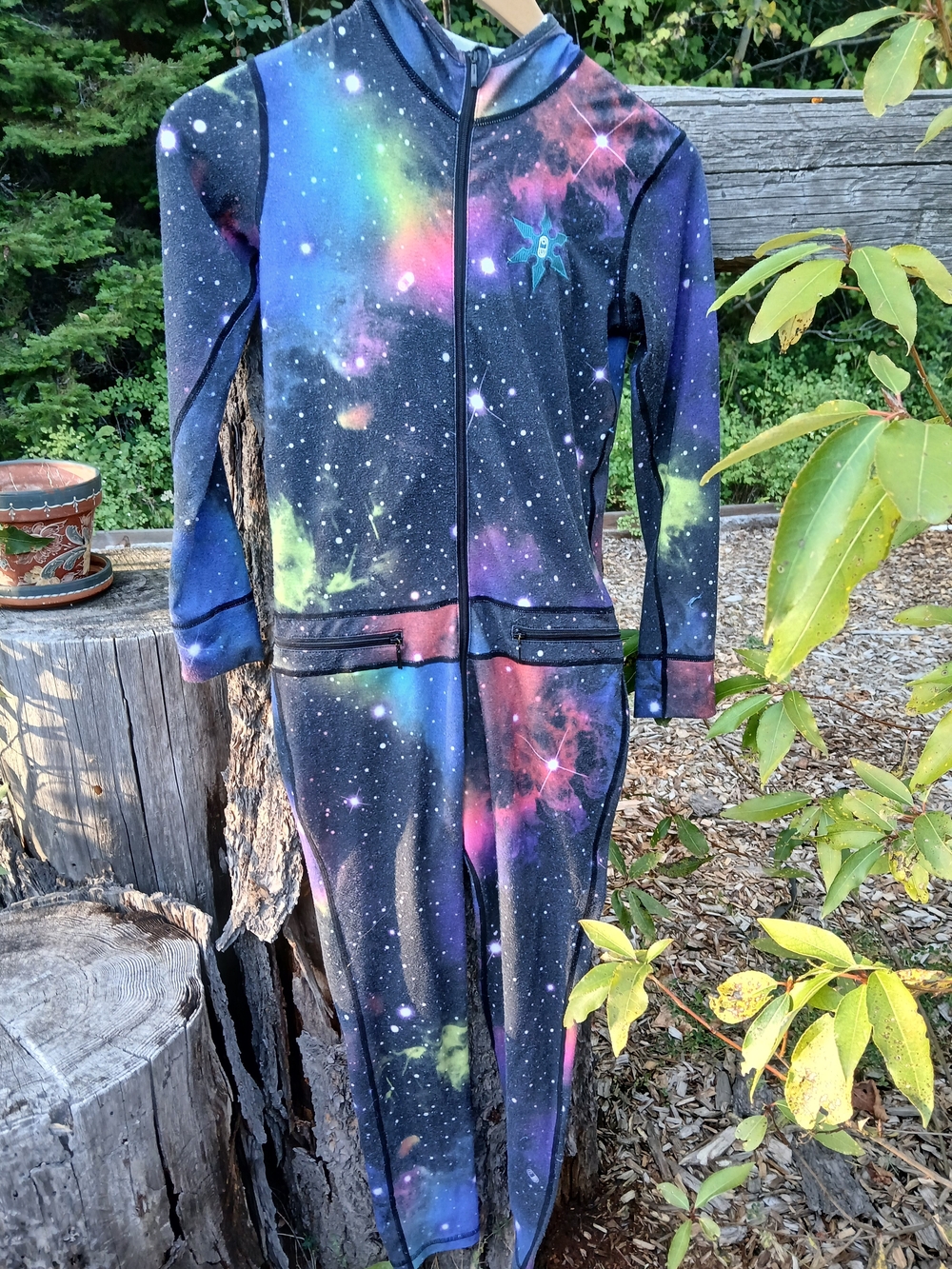 Airblaster Classic Ninja Suit Women’s Medium - Galaxy Space Print Base Layer